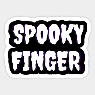 Spooky Finger Sticker